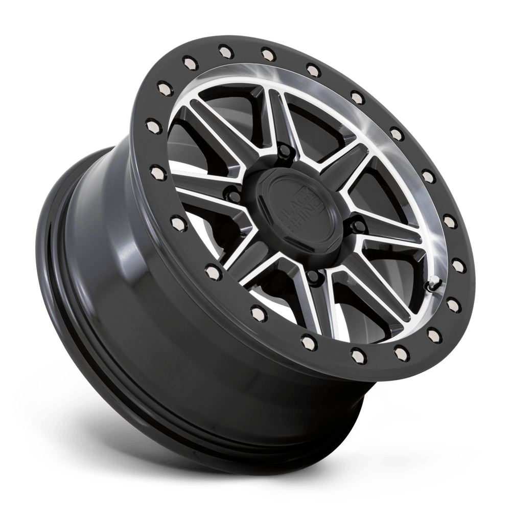 Black Rhino Powersports WEBB UTV 15X7 36 Gloss Black W Machined