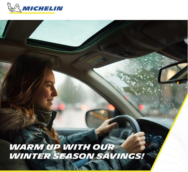 Get up to $60 when you buy a set of 4 new Michelin tires