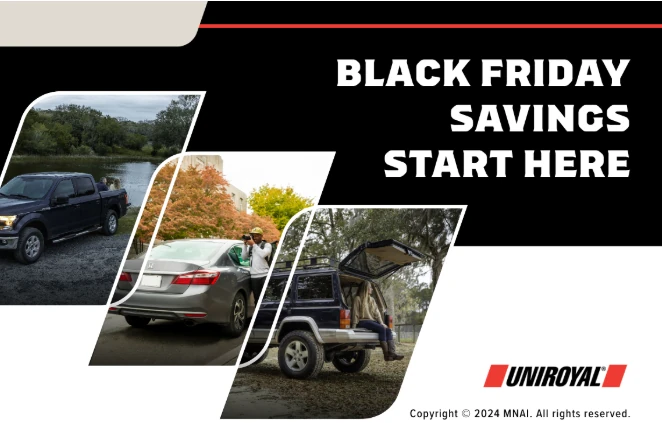 Get up to $100 back on qualifying purchase of 4 Uniroyal tires