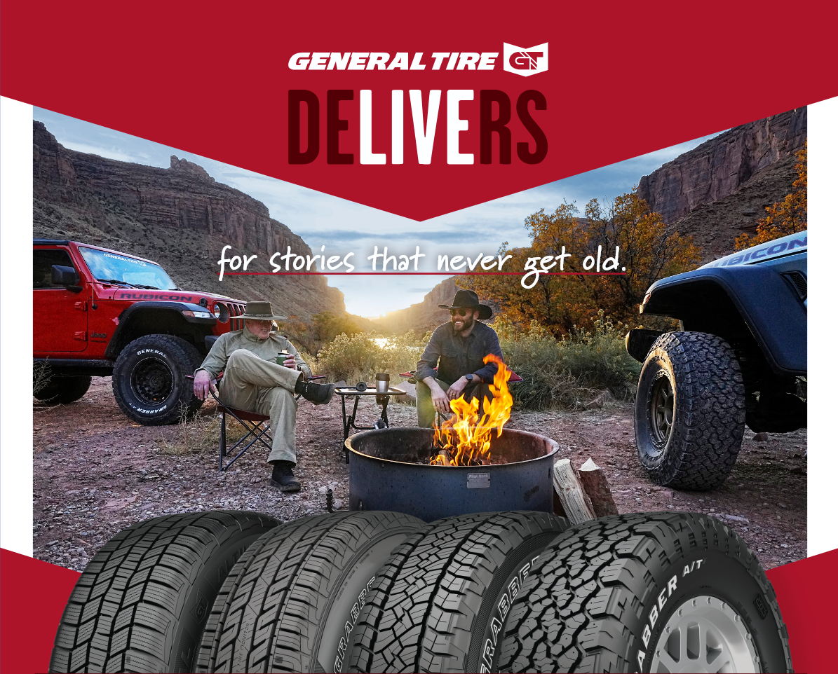 Get $100 back when you purchase a set of 4 qualifying General Tires