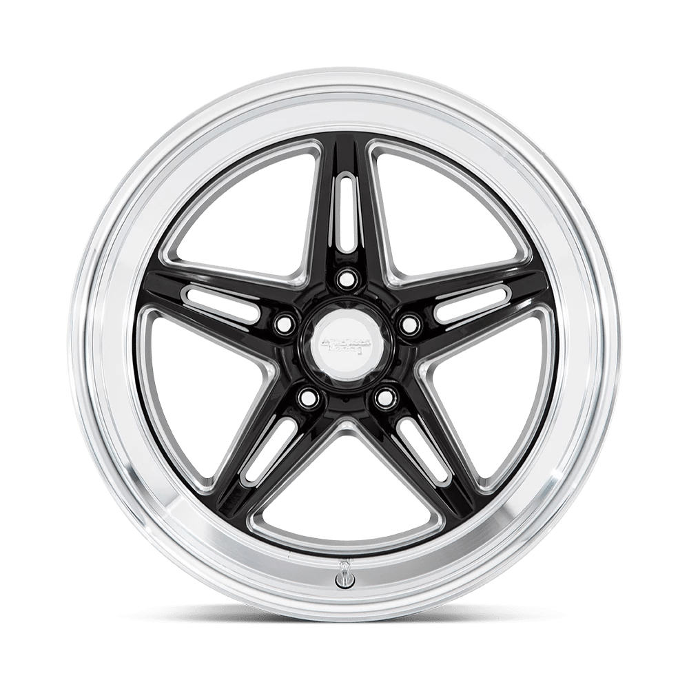 American Racing Vintage VN514 GROOVE - 18X10 0 Gloss Black w/ Diamond ...