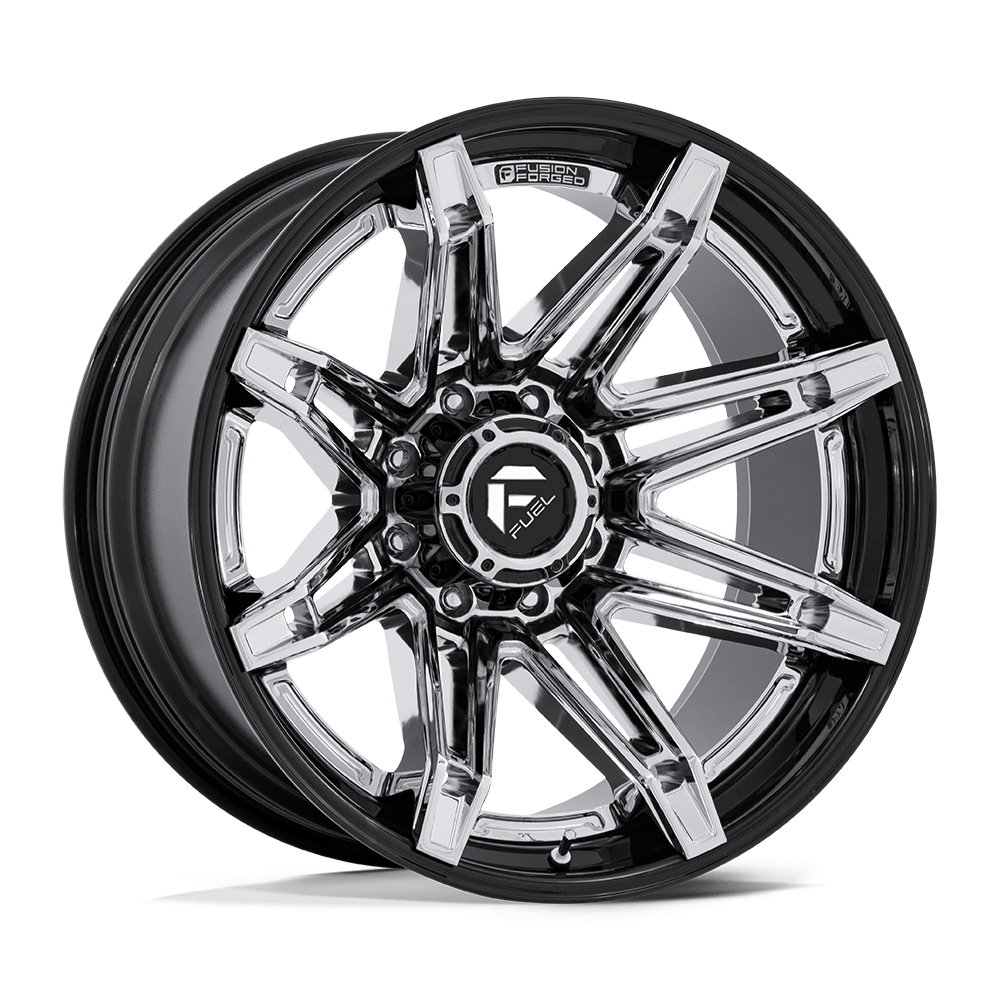 Fuel 1PC FC401 BRAWL - 20X10 +-18 Chrome w/ Gloss Black Lip - Best ...