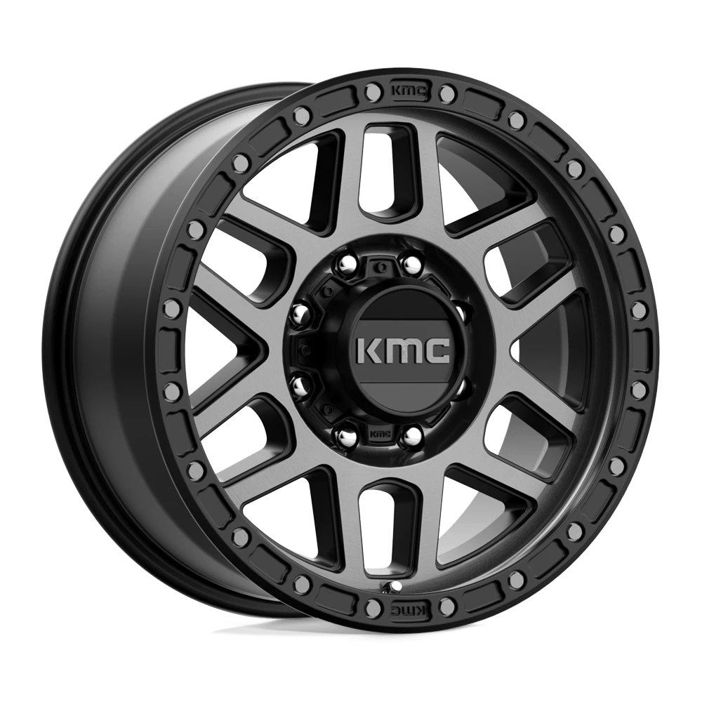 KMC KM544 MESA - 17X9 +18 Satin Black w/ Gray Tint - Best Wheels Online