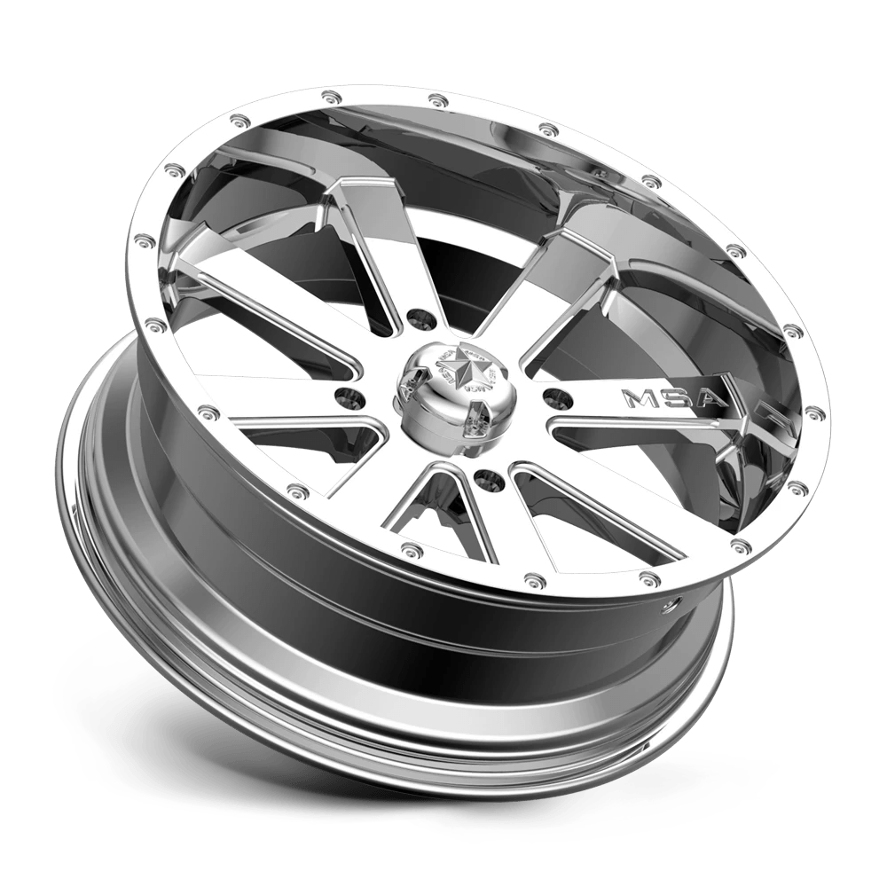 MSA Offroad Wheels M34 FLASH - 22X7 +00 Chrome - Best Wheels Online