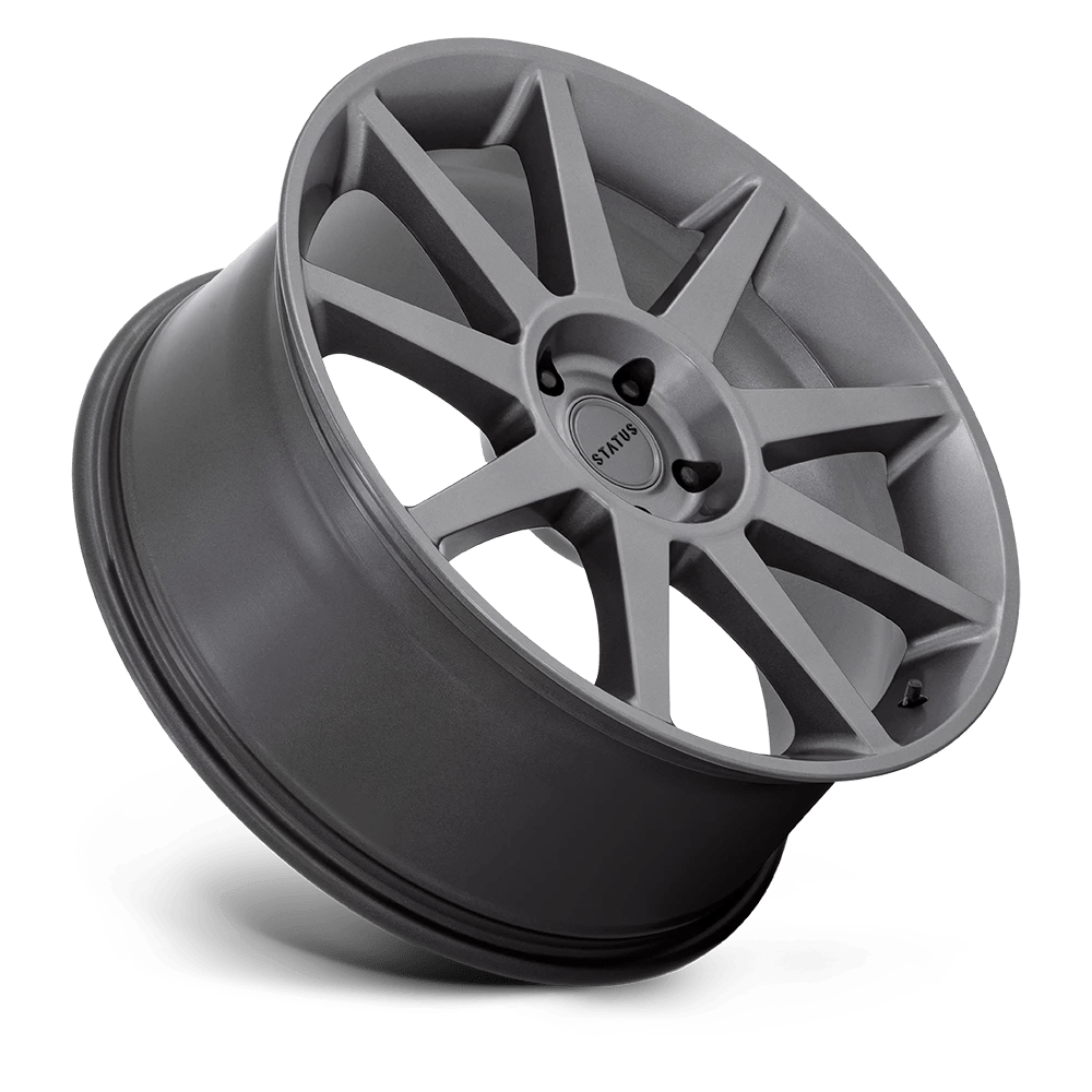 24" Status ST005 Matrix Anthracite Mirror 24x10 Wheel 6x135 6x5.5